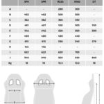 sparco seat size guide