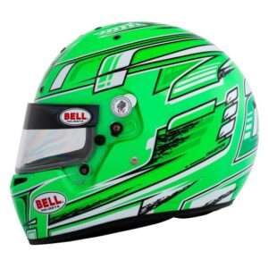 bell kc7 champion helmet green side