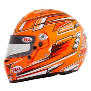 bell kc7 champion helmet orange side