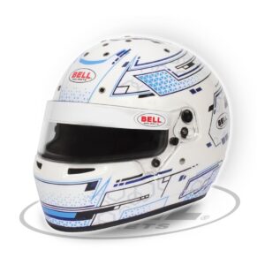 bell rs7 k stamina white blue karting helmet